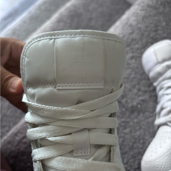 White air jordan 1 mid triple white - Picture 4 of 6